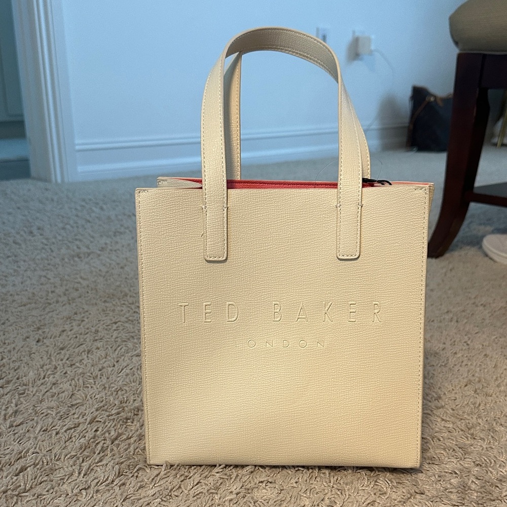 Ted Baker Cream and Peach Tote Bag